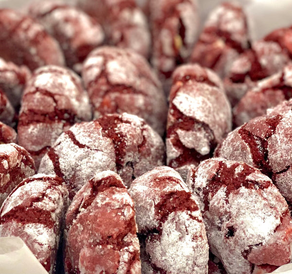 Red Velvet White Chocolate Chip Cookies