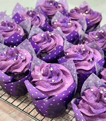 Ube Cream-Filled Cupcakes (Pack of 15)-  THIS ITEM DOES NOT SHIP, FOR PICKUP ONLY