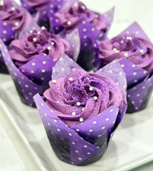 Ube Cream-Filled Cupcakes (Pack of 15)-  THIS ITEM DOES NOT SHIP, FOR PICKUP ONLY