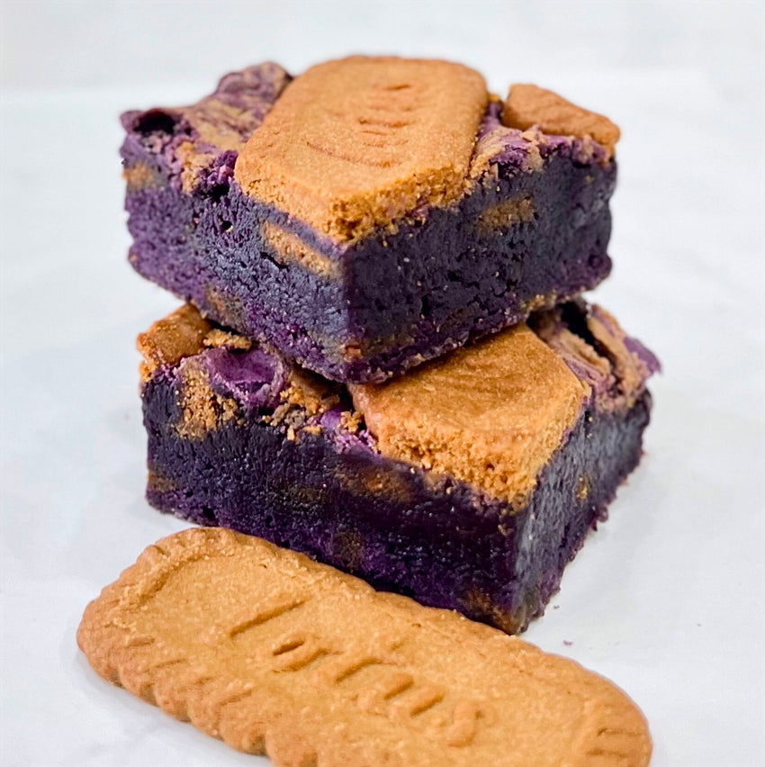 Ube Biscoff Fudgy Brownies (Pack of 9)